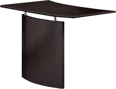 Safco Medina™ Right Hand Bridge, Mocha, 29 1/2H x 48W x 24D