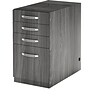 Safco Aberdeen Credenza Pedestal, Pencil/Box/Box/File, 20D, Gray Steel (APBBF20LGS)