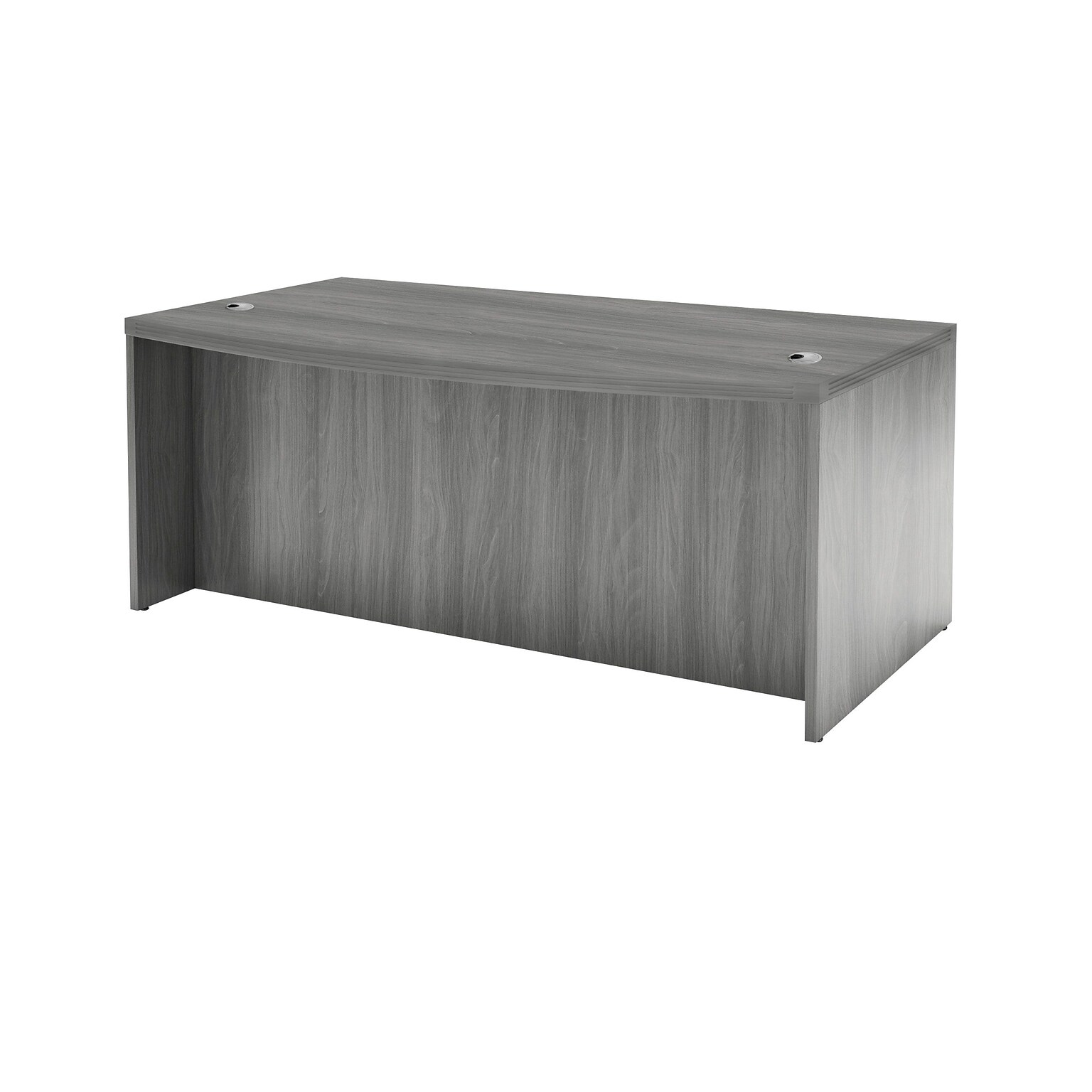 Safco Aberdeen 72 Bowfront Desk, Gray Steel (ABD7242LGS)