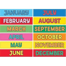 Hygloss® Monthly Calendar Cards, 12/Pkg