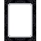 Great Papers! Black and Silver Scroll Letterhead, 8.5" x 11", 80 count (2013169)
