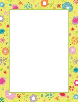Great Papers! Spring Flowers Letterhead, 8.5 x 11, 80 count (2014115)