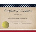 Great Papers! Patriotic Completion Certificate, 8.5 x 11, 25 count (2015075)