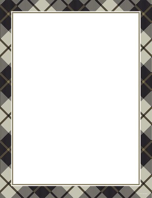 Great Papers! Black Plaid Letterhead, 8.5 x 11, 80 count (2015082)