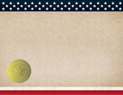 Great Papers! Patriotic Certificate, 8.5 x 11, 25 count (2015083)