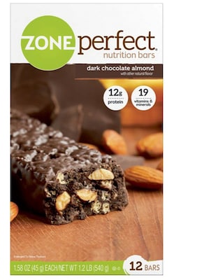 ZonePerfect Dark Chocolate Almond Nutrition Bar, 1.58 oz., 12 Bars/Box (EAS63225)