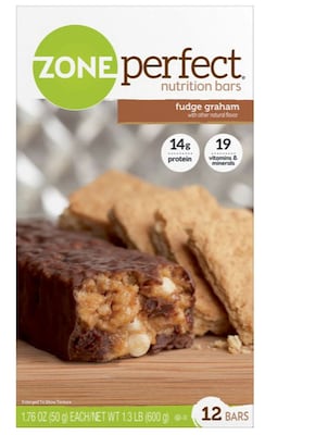 ZonePerfecrt Fudge Graham Nutrition Bar, 1.76 oz., 12 Bars/Box (EAS63259)