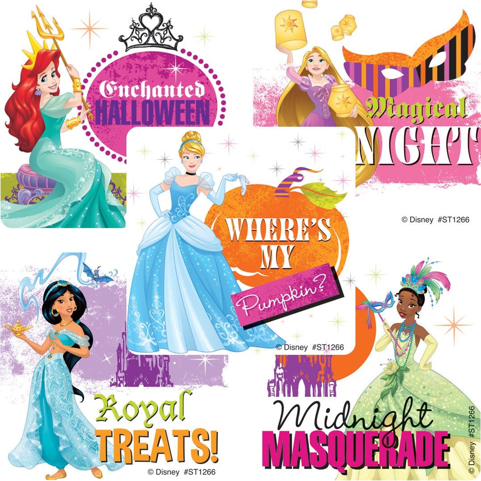 SmileMakers® Disney Princess Halloween Stickers; 100/Box