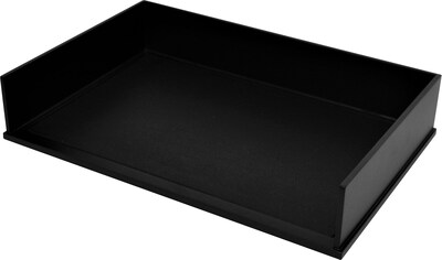 Victor Technology Wood Midnight Black Stackable Legal Size paper Letter Tray (1168-5)