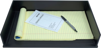 Victor Technology Wood Midnight Black Stackable Legal Size paper Letter Tray (1168-5)