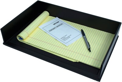 Victor Technology Wood Midnight Black Stackable Legal Size paper Letter Tray (1168-5)