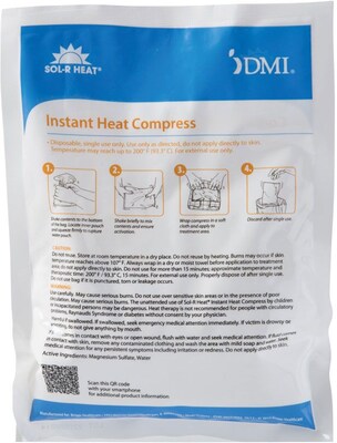 DMI Sol-R Heat Instant Heat Compresses