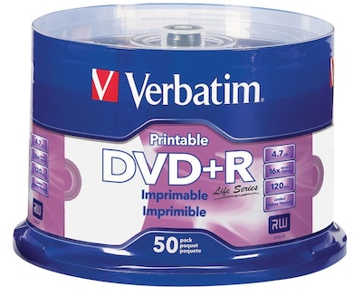 VERBATIM DVD+R 4.7GB PRINTABLE