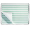 Staples® Green Bar Computer Paper, 2-Part, 14.875 x 11, 15 lb., 100 Bright, 1700/Carton (25519/177