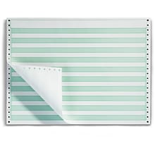 Staples® Green Bar Computer Paper, 14.875 x 11, 15 lbs., 100 Bright, 3500/Carton (25515/45115/177)