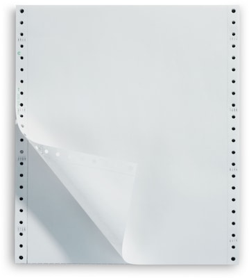 Staples 1-Part Premium Bright Blank Computer Paper, 9.5 x 11, 20 lbs., White, 1000 Sheets/Carton (