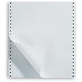 White Continuous Form Paper, 1-Part, 20 lb., 9-1/2x11, 2,500/Box, Recycled