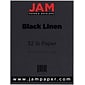JAM Paper 30% Recycled Matte 32lb Paper, 8.5 x 11, Black Linen, 50 Sheets/Pack (11130)