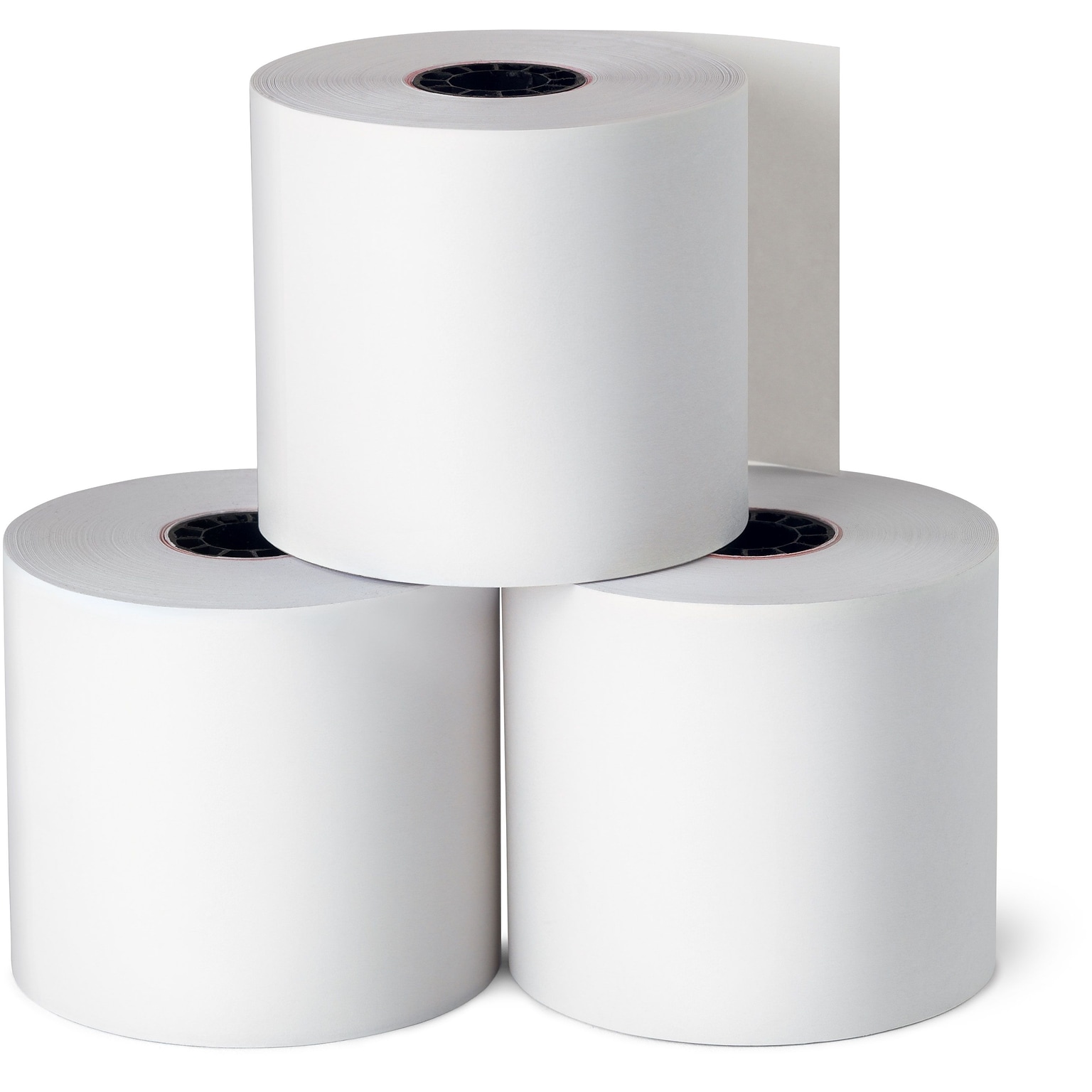 Staples® POS Bond Paper Rolls with End of Roll Warning Strip, 1-Ply, 2 3/4 x 128, 10/Pack (28388/67717)