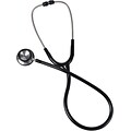 Mabis® Signature Stainless Steel Stethoscope, 22, Black (10-404-020)