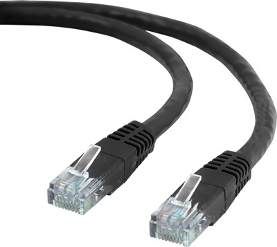 Staples 14 CAT6 Ethernet Networking Cable, Black