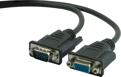 10 VGA/SVGA Monitor Extension Cable, Black