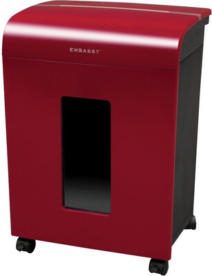 EMBASSY 14 Sheet Microcut Paper Shredder, Cherry Red (LM140PVIII)