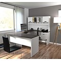 Bestar® Innova 60 U-Shaped Desk, White/Antigua (92850-52)
