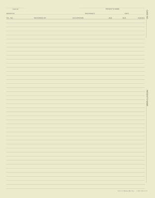 Medical Arts Press®  Progress Notes, Horizontal and Vertical ID, Ivory