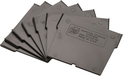 Quantum Storage Systems Dividers For Shelf Bins, 4 1/8 Width, 50/Ct (Dsb101/103/105)