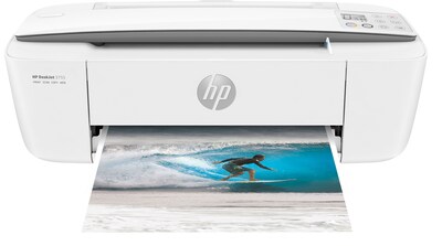 HP® DeskJet 3755 Compact Color Inkjet Multifunction Photo Printer with Wireless & Mobile Printing -Stone Accent (J9V91A)