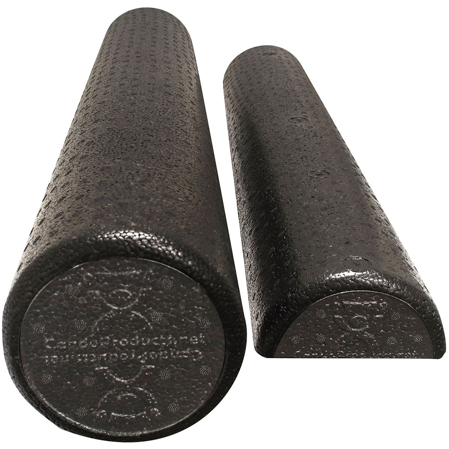 CanDo® 6 x 18 Round Black Composite Foam Roller