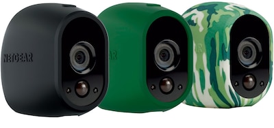 Arlo Skins, Black, Camo, Green Skins, Designed for Arlo Wire-Free Cameras (VMA1200)