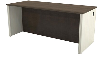 Bestar® Prestige+ Executive Desk in White Chocolate & Antigua