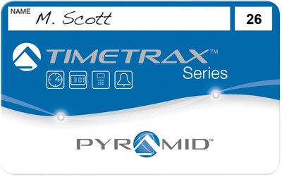 Pyramid TimeTrax Swipe Cards, 26-50