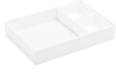 Poppin Double Tray, White (101717)