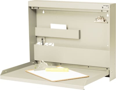 White Economy WallWrite® Fold-Up Desk