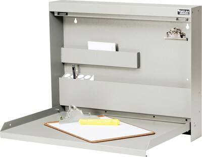Datum WallWrite® Fold-Up Desk; Economy, Light Gray (WW102T47)