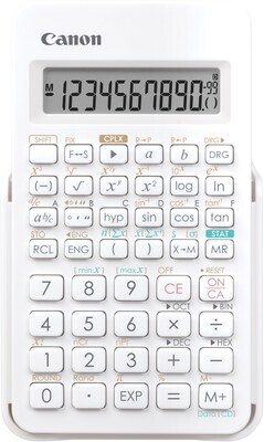 Canon 10-Digit Battery Powered Scientific Calculator, White (9832B001)