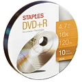 10PK DVD-R 16X 4.7GB Puck
