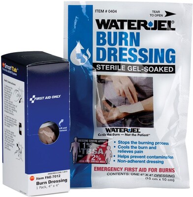 SmartCompliance First Aid Only Burn Dressing, 4" x  4" (FAE-7012)