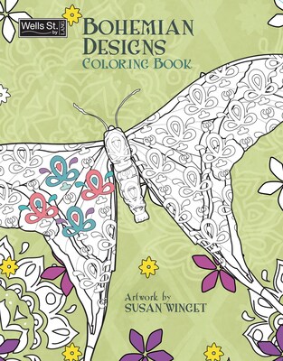 Wells St. by Lang Bohemian Designs Adult Coloring Book