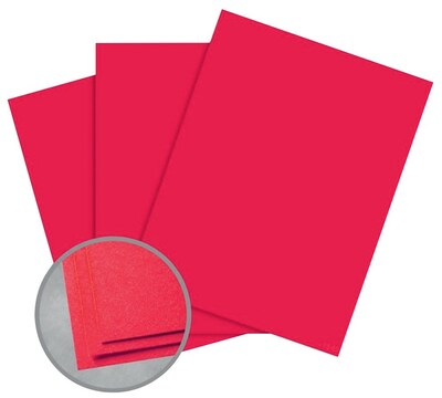 Astrobrights Smooth Color Paper, 8.5 x 11, 65# Cover, Re-Entry Red, 2000/CA
