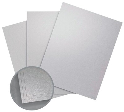 Aspire Petallics Paper, 8.5 x 11, 98#, Silver Ore, 800 Sheets
