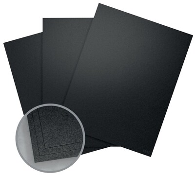 Aspire Petallics Paper, 8.5" x 11", 105#, Black Ore, 800 Sheets