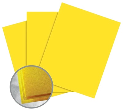 Astrobrights Smooth Color Paper, 8.5 x 11, 65# Cover, Solar Yellow, 2000/CA