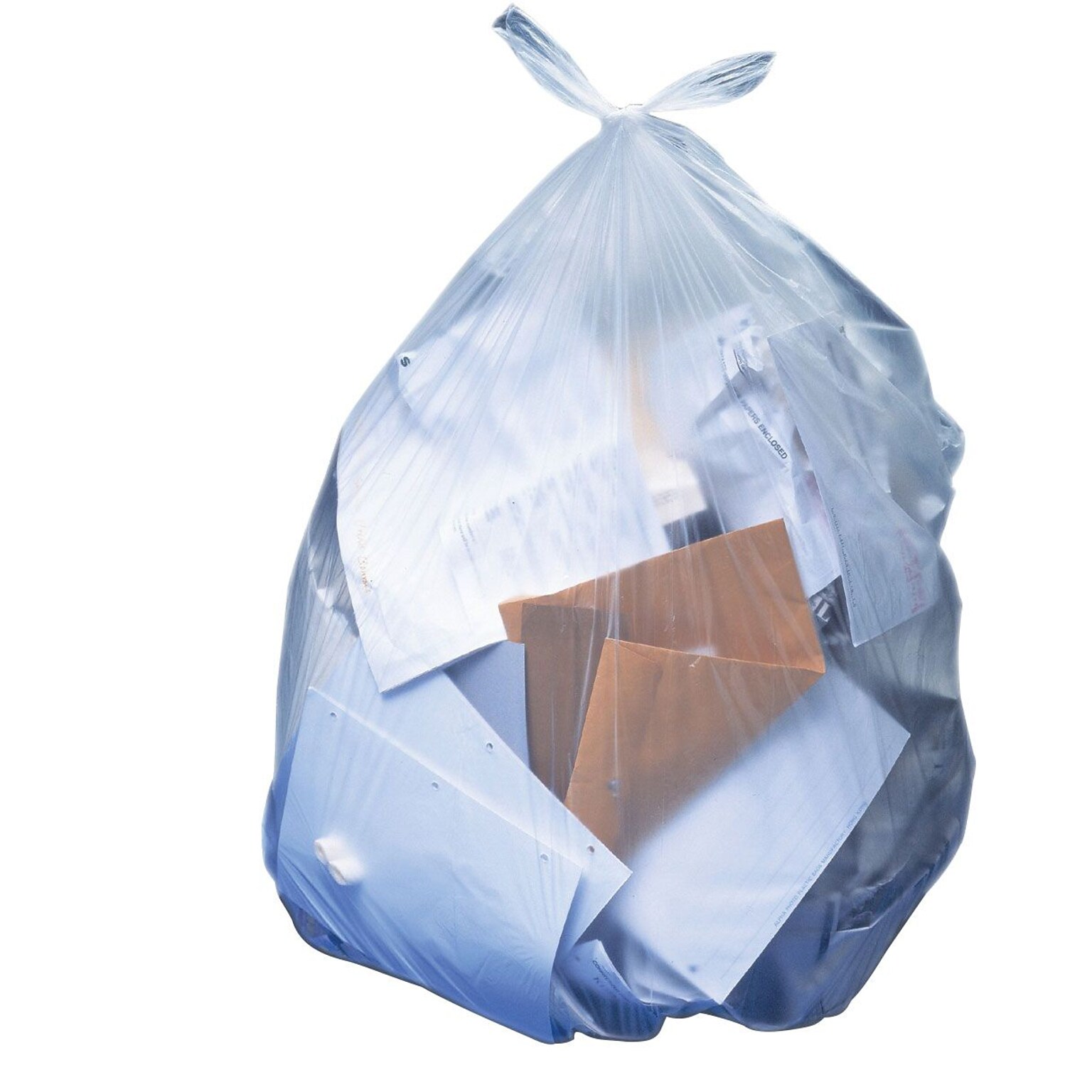 Heritage 20-30 Gallon Industrial Trash Bag, 36 x 30, Low Density, 1.1 Mil, Clear (H6036SC)