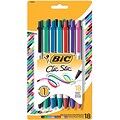 BIC Corporation Clic Stic Retractable Ballpoint Pen, Medium Point, Assorted, 18/Pack