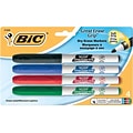 BIC Intensity Dry Erase Markers, Fine Tip, Assorted, 4/Pack (31940/GDEP41AST)