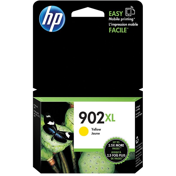 HP 902XL Yellow High Yield Ink Cartridge (T6M10AN#140), print up to 750 pages